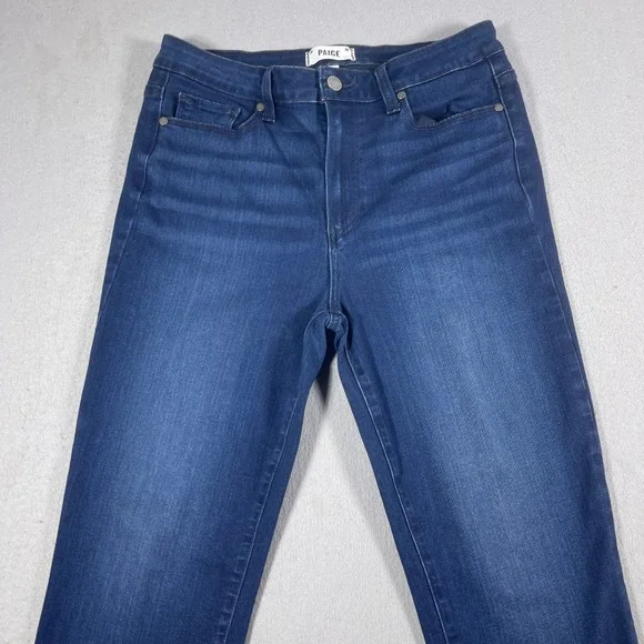 Paige Jeans Women 30 Hoxton Slim Straight Dark Wash‎ Stretch Denim Casual - Picture 2 of 11